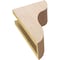 Ekena Millwork 4"W x 8"D x 12"H Classic Carmel Rough Cedar Woodgrain TimberThane Corbel, Primed Tan CORUR04X08X12CARRCPR - alternate 6